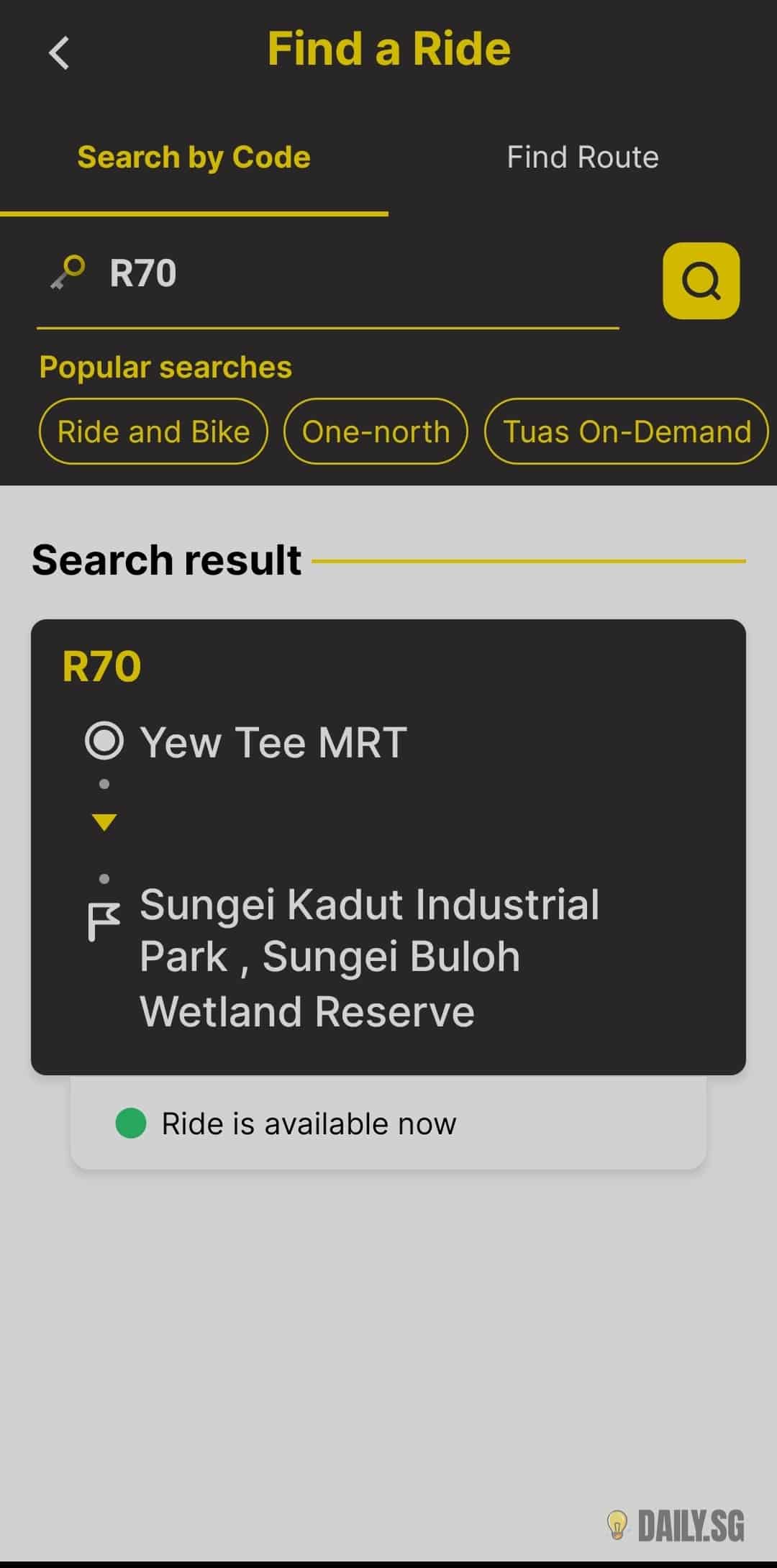 RushTrail - Step 5 Search Code
