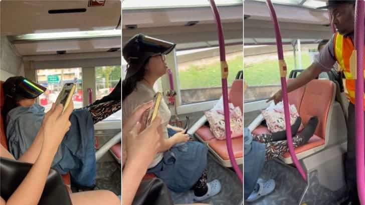 Woman, 50, Arrested Following SBS Bus Dispute over Feet on Pole