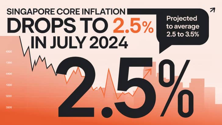 Singapore’s Core Inflation Drops to 2.5% in July 2024