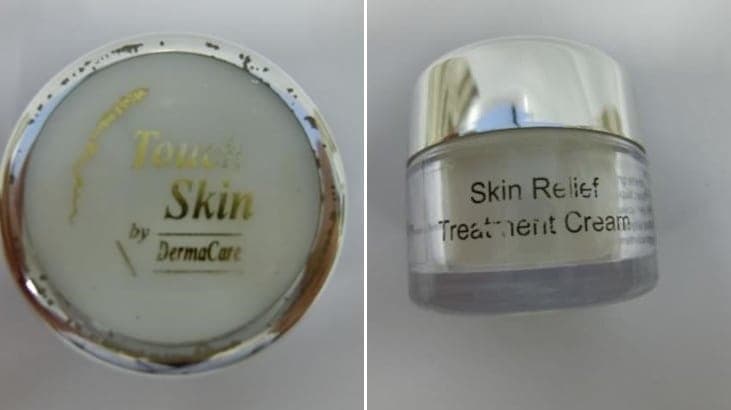 HSA Alert: Strong Steroid in “Touch Skin by Dermacare” Cream
