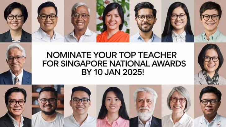 Nominate Your Top Teacher for National Awards by 10 Jan 2025!