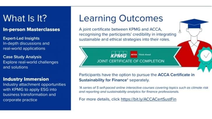 KPMG & ACCA Team Up for First ESG Programme