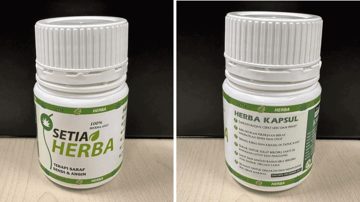 Setia Herba Exposed: HSA Finds 2 Powerful Steroids, Painkiller