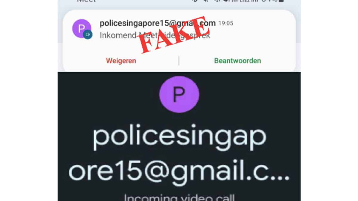 Fake Police Scam using Google Meet: New S$2,000 Scam Exposed