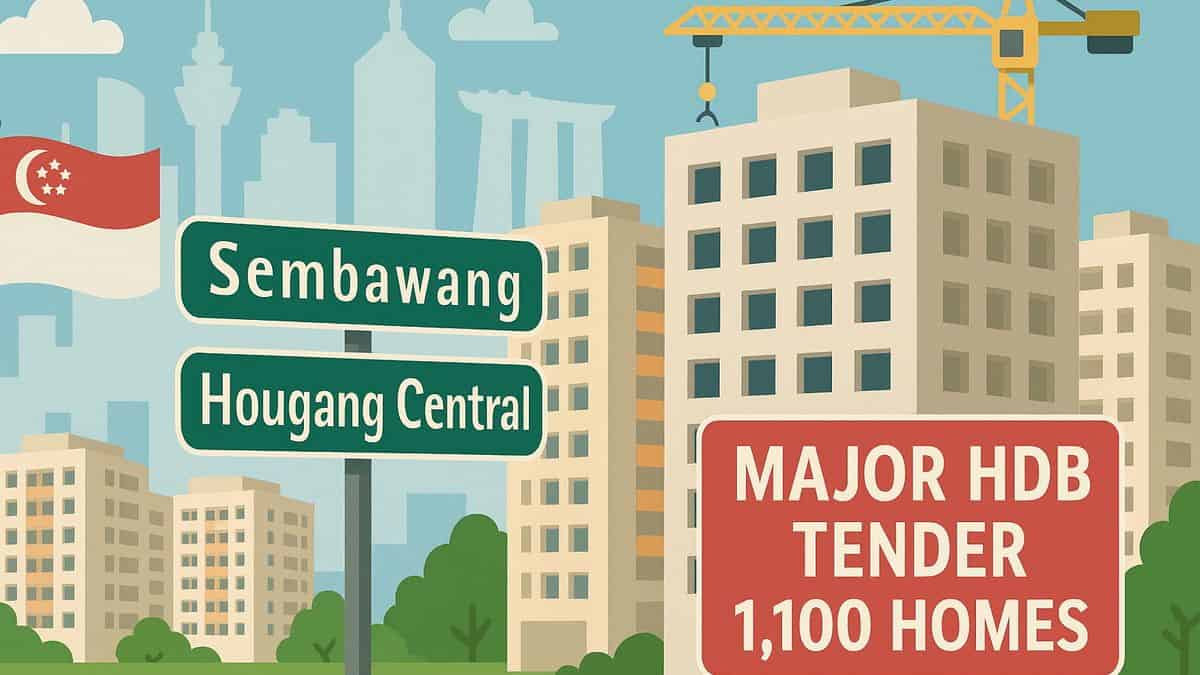 HDB Tender: Sembawang & Hougang Sites to Yield 1,100 Homes