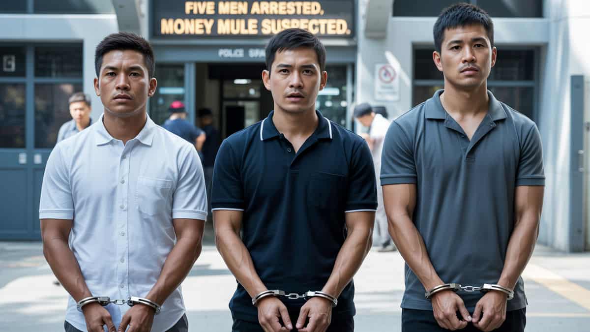 Police Arrest 5 Suspects in S$76K Money Mule Scheme