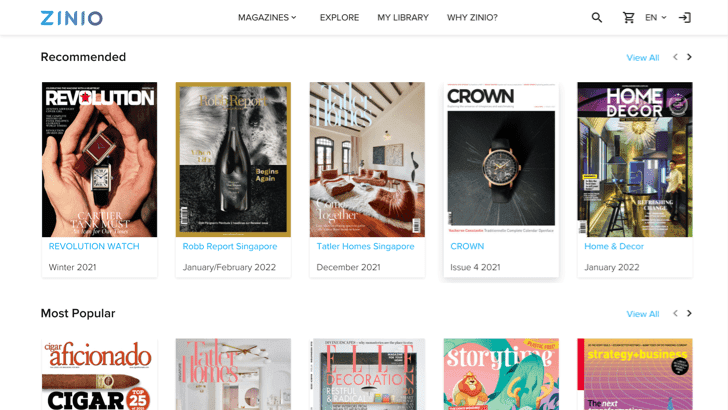 Zinio (Online Magazine Subscription) Review