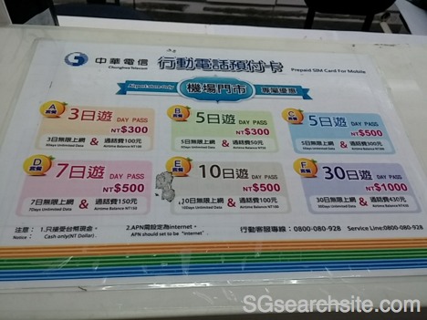 台湾数据SIM卡 - 中华电信