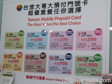 Taiwan Data SIM - Taiwan Mobile