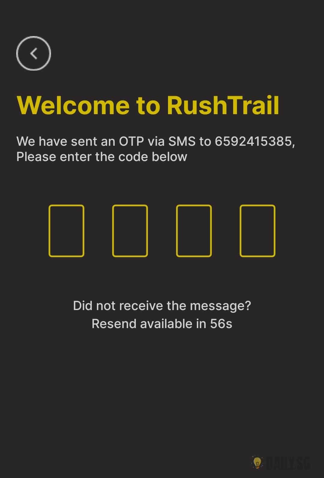 RushTrail - 第 2 步 OTP