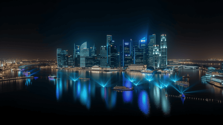 Artist Impression of Singapore Light Festival 2023