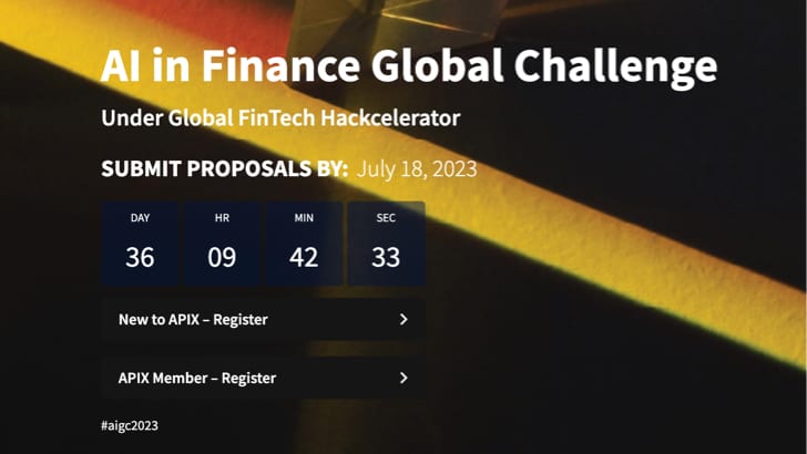 AI in Finance Global Challenge - Image via APIX