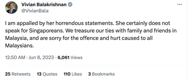 Dr Vivian Balakrishnan/Twitter