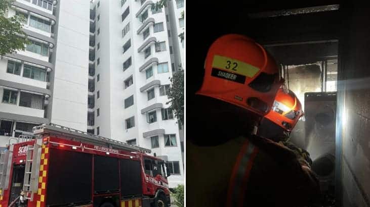 Clothes Dryer Fire in Yishun 50 Evacuated, 1 Hospitalised